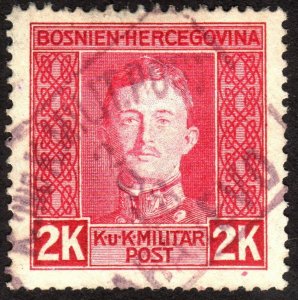 1917, Bosnia 3Kr, Used, Sc 119