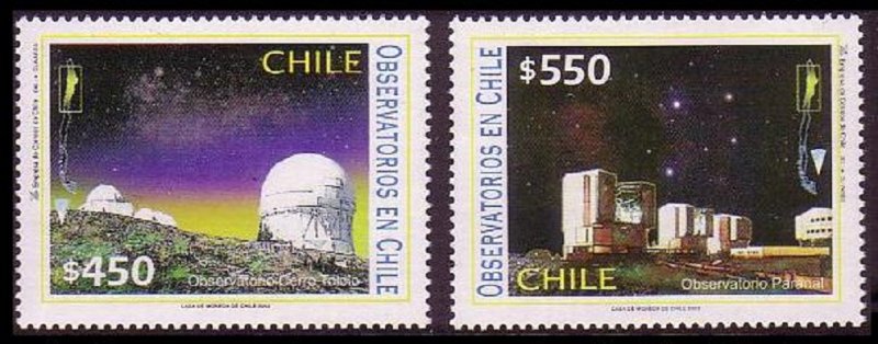 Chile Observatories Astronomy 2v 2002 MNH SG#2057-2058 MI#2078-2079