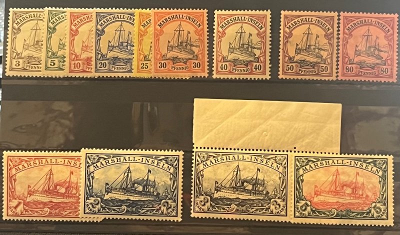 Marshall Islands 1901 SC 13-25 Lh Set