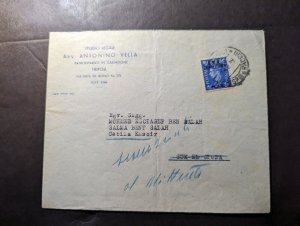 1949 British Occupied Libya BMA Tripolitania Overprint Cover to Tripoli