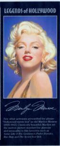 United States - Marilyn Monroe - Legends of Hollywood Single Stamp 0.50 cents