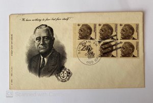 US FDC , FRANKLIN D ROOSEVELT USE ZIP CODE  ,1968 ,, SAN JUAN P.R.    