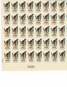 Hope for the Crippled 6c US Postage Sheet #1385 VF MNH