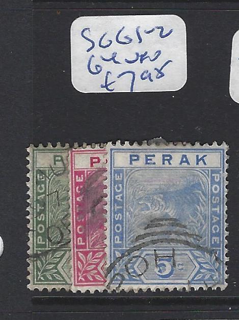 MALAYA  PERAK   (PP2507B)  TIGER 1C-5C   SG 61-2, 64    VFU