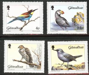 Gibraltar Scott 532-535 MNH**  1988 Bird set 