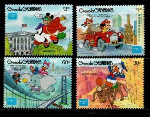 Grenadines 1986 - Disney - Ameripex - Set of 4 Stamps - Scott 753-6 - MNH