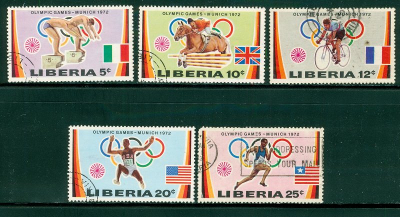 LIBERIA 592-6 M-591 USED BIN $1.40