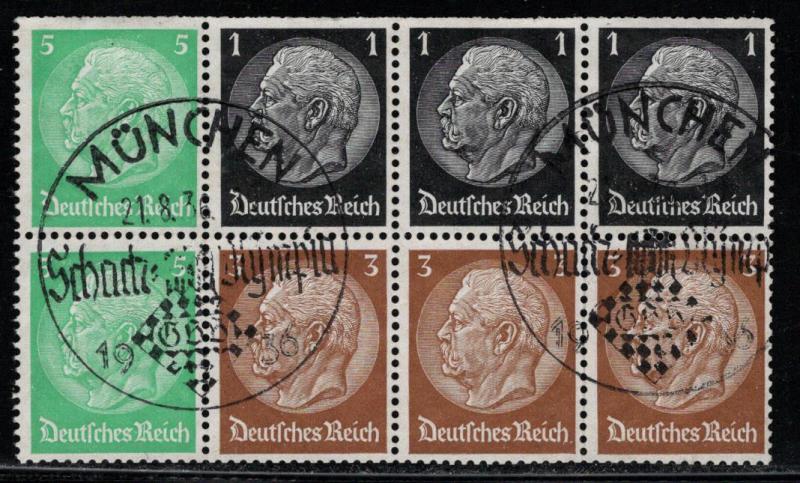 Germany Scott # 415b, used, se-tenant, booklet pane, Mi# HBl 81B