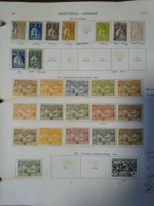 collection on pages Portugal 1900-24 CV $310