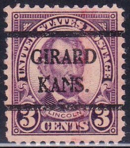 Precancel - Girard, KS PSS 635-42 - Better Bureau Issue