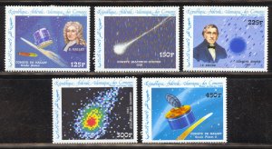 Comoro Islands Scott C158-62 Unused HOG - 1986 Astronomers - SCV $13.25