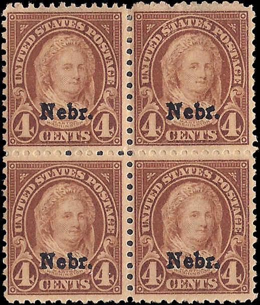 673 Mint,OG,HR... Block of 4... SCV $70.00