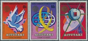 Aitutaki 1983 Communications set SG466-468 set MLH