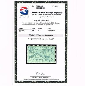 EXCEPTIONAL GENUINE SCOTT #984 MINT PRISTINE OG NH PSE CERT GRADED XF-SUPERB 95