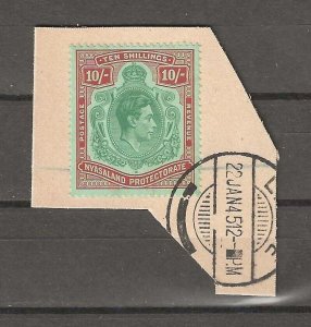 NYASALAND 1938/44 SG 142 USED Cat £80