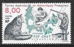 FRENCH SOUTHERN & ANTARCTIC TERRITORIES SG400 1999 CAT RESEARCH PROGRAMME MNH