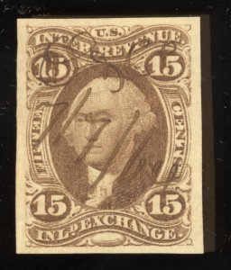 US Scott R40a Used 15c brown Inland Exchange Revenue Lot AR112 bhmstamps