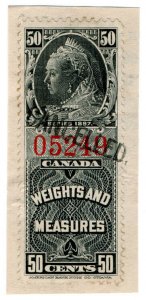 (I.B) Canada Revenue : Weights & Measures 50c