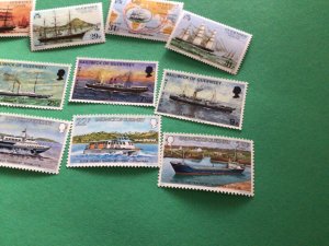 Guernsey Ships mint never hinged stamps 1981 A10680