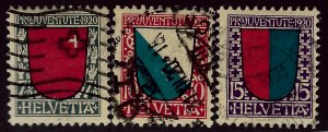 Switzerland B15-B17 Used VF SC $30.00  ....Chance to buy a real Bargain!