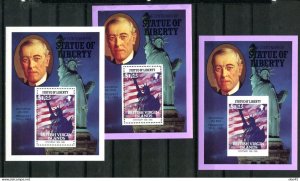 British Virgin Islands 1986 Statue of Liberty USA Presidents 27 sheets MNH 15090