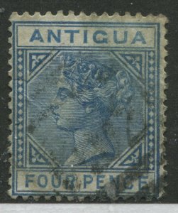 Antigua QV 1882 4d blue used