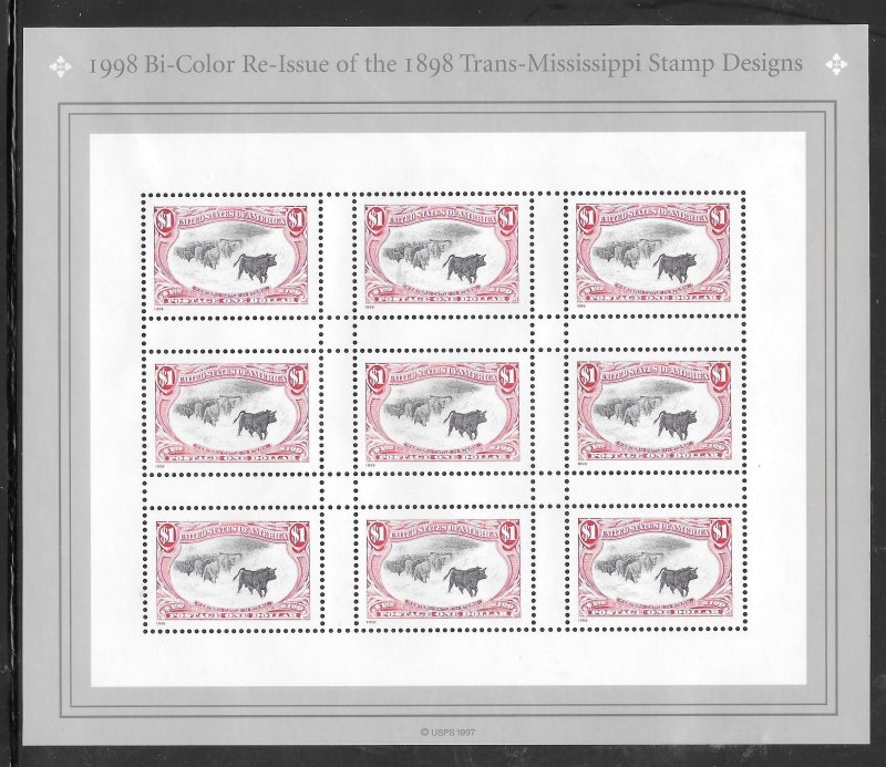 #3210 MNH Trans-Mississippi Souvenir Sheet (((Stock Photo)))