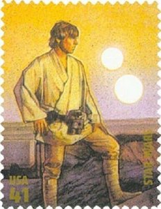 2007 41c Star Wars, 30th Anniversary, Luke Skywalker Scott 4143e Mint F/VF NH