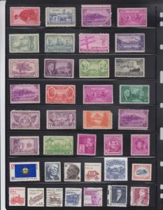 Stamp Collection Used Some Mint Hinged / Columbian Commemoratives / Pony Express