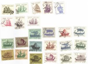 Poland #1124//1306 used 3 sets of ships