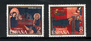 Spain 1971 Scott 1696-97 mnh fvf scv $0.50 BIN $0.20