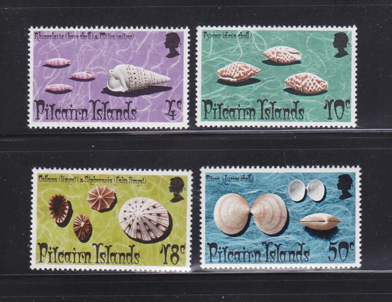 Pitcairn Islands 137-140 Set MNH Sea Shells