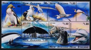 New Zealand 1371b MNH Birds, Dolphin, Whale, Seal, Albatross