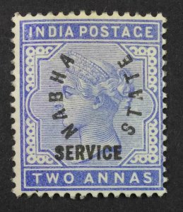 MOMEN: INDIA NABHA SG #O3 1885 MINT OG H £140 LOT #63750