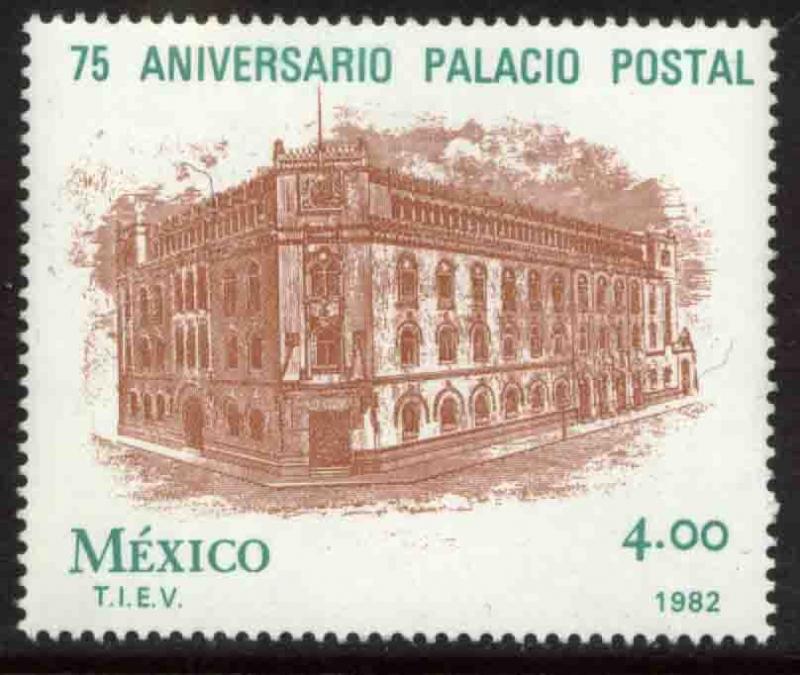 MEXICO 1266 75th Anniversary Postal Palace Mexico City MINT, NH. VF.