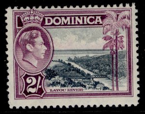 DOMINICA GVI SG106a, 2s slate & purple, M MINT. Cat £13.