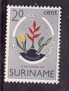 Suriname-Sc#276-unused NH set-Symbolic Flowers-1959-