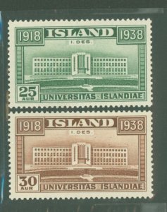 Iceland #209-10 Mint (NH)