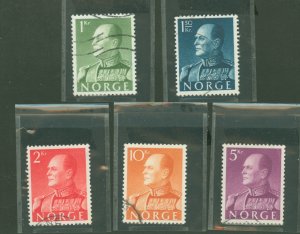 Norway #370-374 Used Single (Complete Set)