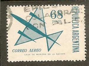 Argentina    Scott C124   Plane   Used