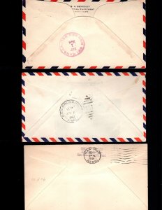 US 3 used first flight covers