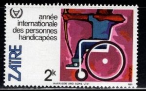 Zaire - #1028 International year of Disabled - MNH