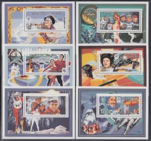 NORTH KOREA Sc #3418-23 CPL MNH SET of 6 DIFF S/S of OLYMPIC GOLD MEDDALISTS