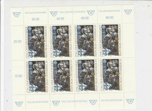 Austria 1993 Medieval Men Fighting Mint Never Hinged Stamps Sheet Ref 24772