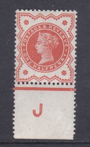 ½d Vermilion Jubilee control  J perf single UNMOUNTED MINT