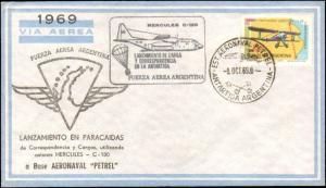 1969 ARGENTINA MULTI ANTARCTIC CACHETS