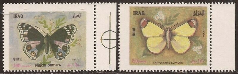 Iraq - 1998 Butterflies - 2 Stamp Set - Scott #1551-2