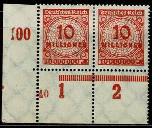 Germany 1923 ,Sc.#286 MH, Value in Millionen, plate number 40