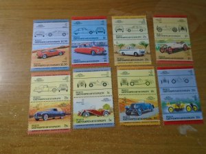 St Vincent  grenadines Bequia  # 87/90-91/95/106/113/124-25 MNH   Vintage cars