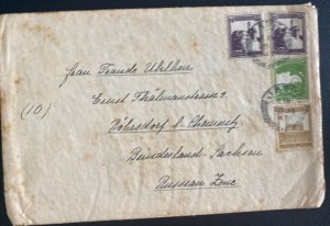 1947 Jaffa Palestine Cover To Chemnitz Germany Russian Zone